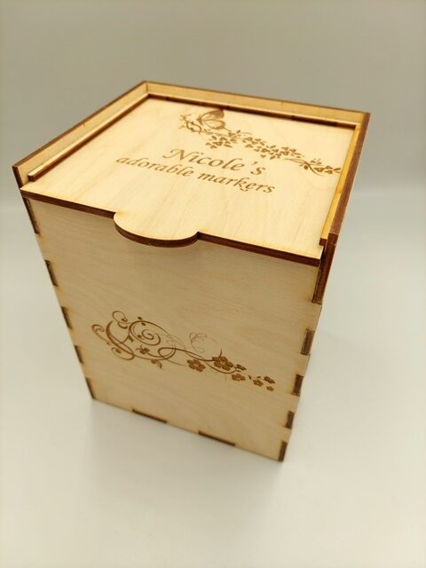 Personalized Wooden Storage Box - Custom Engraved Organizer for Gifts & Keepsakes